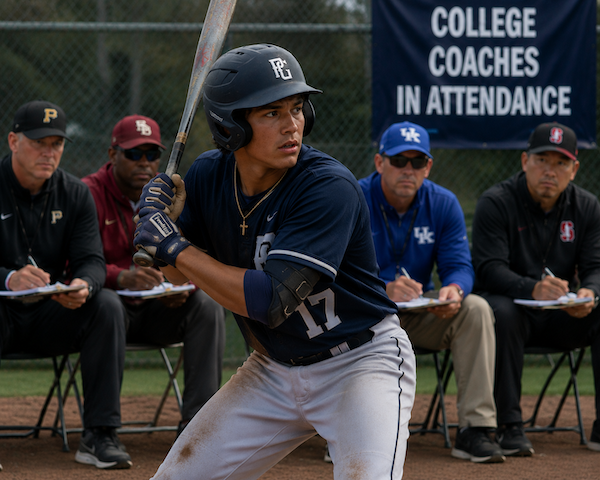 Performance anxiety high school baseball players experience playing in front of college coaches
