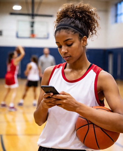youth athlete phone addiction